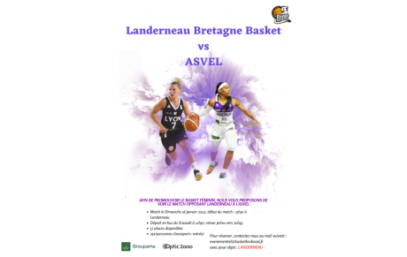 Match LFB Landerneau - ASVEL 